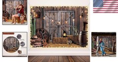 Lightweight 7 x 5 ft Western Decor Backdrop for Easy Setup & Stunning Photos