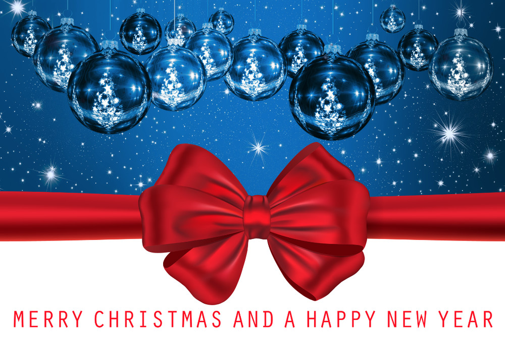 Large Poster Print Laminated Christmas Backdrop Baubles Scene Setter Any Text