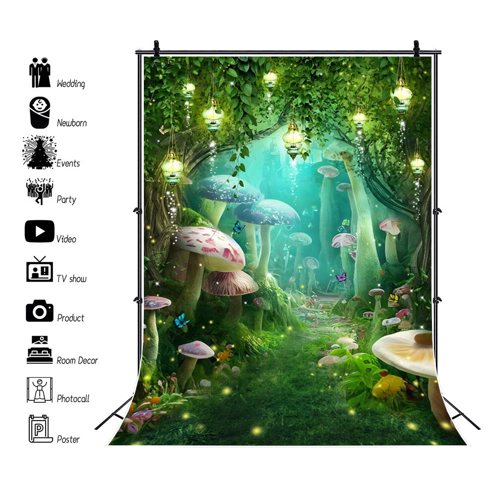 Kids Nature Forest Spring Background Photography Studio Photo Backdrop Props