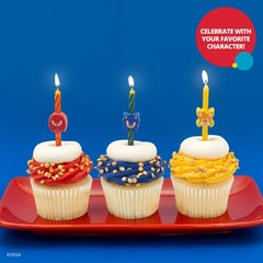 Sonic The Hedgehog Candles Video Game Theme Birthday Cake Decor 6P