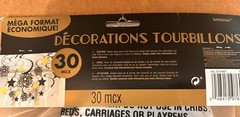 Hanging Swirl Decorations 30PC Mega Pack Any Occasion