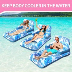 Inflatable Pool Floats Adult with Solar LED Light Up Dinosaur Adult Pool Floa…