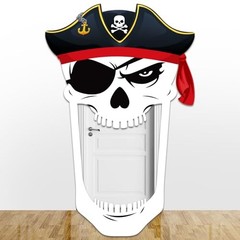 Party Door Banner Party Decoration Halloween Theme Porch Banner Captain Pirate