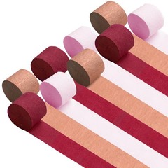 Rose-Gold Pink Burgundy Party Decorations – Set of 9 Rose-gold