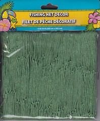 Luau FISH NET NETTING Decoration for Beach Pool Party Tiki Bar ~ 6×8 ft ~ Green