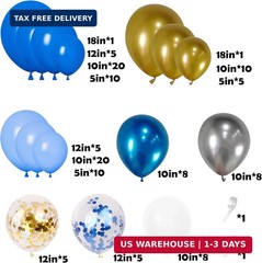 Fathers Day Decorations Balloons kit with 143pcs Father’s Day Balloon Arch Happy