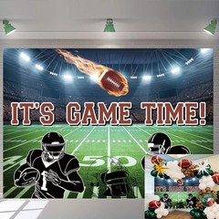 Football Field Backdrop It’s Game Time American Rugby Auditorium Light