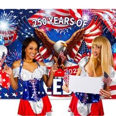 American 250th Birthday Decoration, 3.6 x 6 Ft American 17762026 Backdrop USA…
