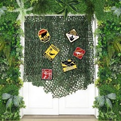 Dinosaur Party Decorations Set 10x13ft Dino Netting 6 Dinosaur Paper Sign