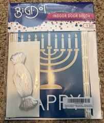 Big Dot of Happiness Happy Hanukkah-Hanging Vertical Paper Door Banner