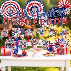 250th Anniversary Party Decorations Include 250 Years of Freedom Banners