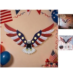 Rust-Proof Lighted American Eagle Decor – Perfect for -Round Patriotism