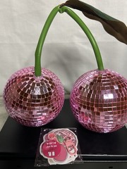 Pink Disco Ball Cherry Decoration Disco Ball Mirror Ball