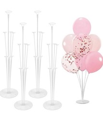 Birthday Decorations 30 Balloons Banner Silk Table Cloth Rose Gold Black EUC