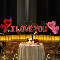 Will You Be My Girlfriend Lighted Letters Sign 21pcs Luminary Paper Bags 2200pcs
