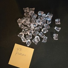 Clear Acrylic Ice Cubes Rocks Crystals Gems Vase Filler Decoration 43 Pieces