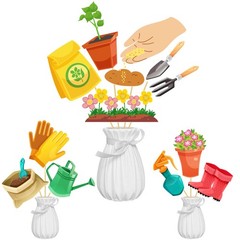 21Pcs Gardening Tool Centerpiece Sticks Garden Birthday Party Decorations Gar…