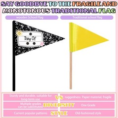 Composition Book First Last Day School Flag Kit Ribbons 23 PCS Photo Prop