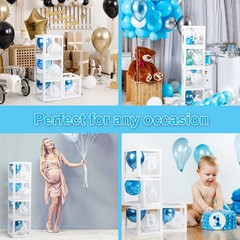 Keencopper Baby Boxes with 12 Letters for Baby Shower, Baby Shower Decoration…
