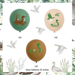 Sursurprise Duck Hunting Party Decorations 36Pcs Mallard Duck Balloons 12 Inc…