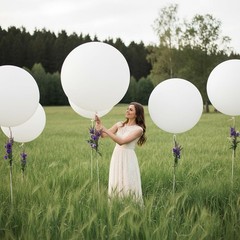 Elegant 6-Pack White Jumbo Balloons – 36 Inch Latex for Stunning Celebrations