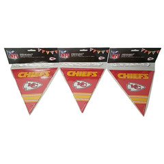 3 Packs – KC CHIEFS NFL Pennant Flag Banners Football Sports Party Decoration
