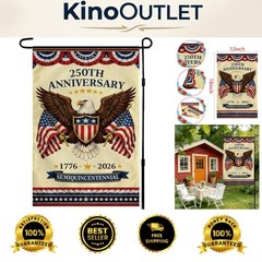 Durable Double-Sided 250th Independence Day Garden Flag for Patriotic Displays
