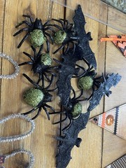 Halloween Cutout Decorations Lot -Cat-Some Vintage, some handmade!