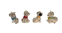 Dalmation Puppy Birthday Candles Cake Decor Dalmation Dog Set of 4