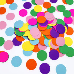 300Pcs Rainbow Paper Dots Birthday Party Decorations Table Confetti Baby Shower