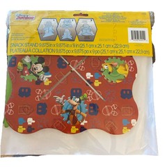 2 Disney Junior Mickey Mouse Cupcake Snack Stands Birthday Parties NEW (READ)