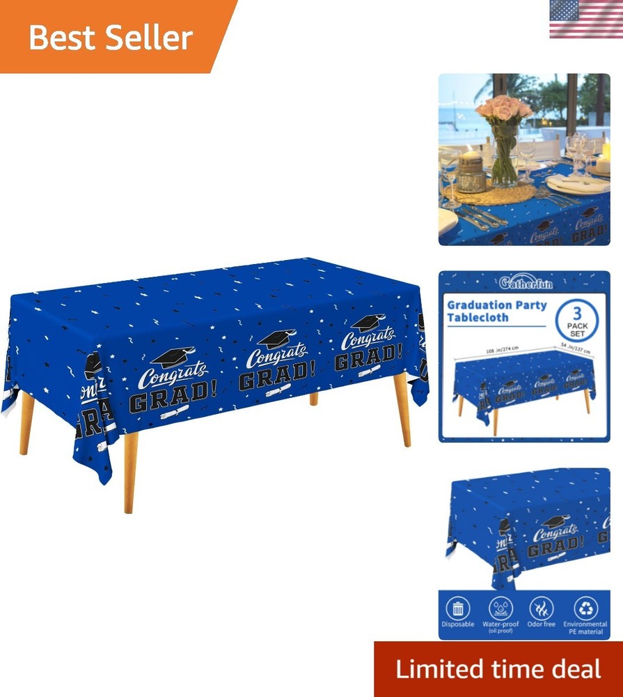 Graduation Decorations 2026, Gongrats Grad Tablecover for Graduation Party Su…