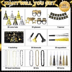 New Year’s Eve Variable Decorative Accessories Party Supply Celebration Set