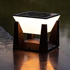 Outdoor Solar Base Light Energy Saving LED Path Light for Garden Patio