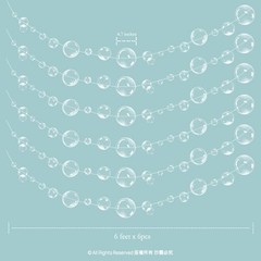 Under the Sea Party Decorations White Bubble Garlands Little Mermaid Birthday