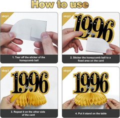 11Pcs 30Th Birthday Decorations Kit for Men Women, Black Gold Happy 30Th Birthda