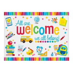 Welcome to School Polyester Photobooth Backdrop, 8 ft. x 6 ft.