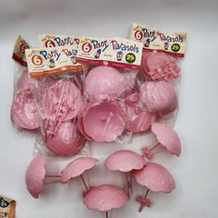 BRIDAL Baby SHOWER Plastic pink Parasol Party Favor Nut Candy Cup decoration