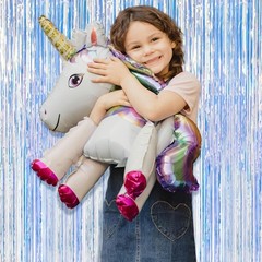 10 Pack Iridescent Backdrop Party Decorations Tinsel Curtain Party Backdrop F…