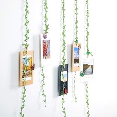 Naidiler 265 Ft Leaf Ribbon, Artificial Vines Leaves String Trim Ribbon Green