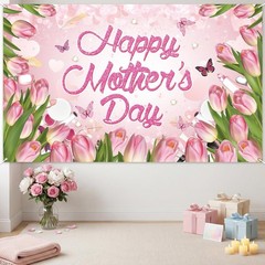 71x44in Mother’s Day Backdrop – Elegant Decor for Memorable Celebrations
