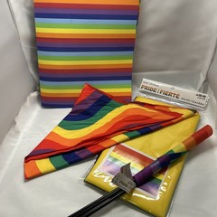 Pride Party Assortment Large Flags Small Flags Dog Bandanna Rainbow Foam