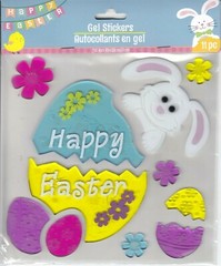New Happy Easter Gel Window Stickers Clings Bunny Egg Chick ~ Choice