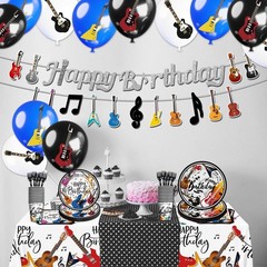 XHCYGWY Music Theme Party Decorations 110pcs Guitar Birthday Party Decoration…