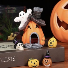 5PCS Fish Tank Decor Halloween Betta Holiday Decorations Pumpkin House