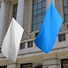 6 Pieces 3 x 5 Feet Flags Solid Color Blank Polyester for Garden Decoration