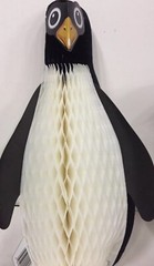 Beistle 19” Penguin Honeycomb Tissue Party Decoration Hangs #55506 USA 1995 NOS