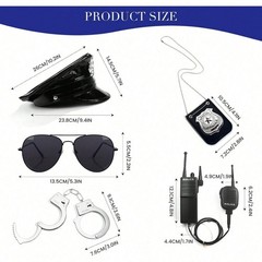 Costume Accessories, Adjustable Cop Hat for Adult Woman Theater Dress Up,