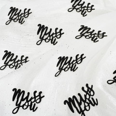Miss You Glitter Confetti for We Will Miss You Retirement Party Table, Goodbye G