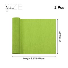 Crepe Paper Roll 8.2ft Long 10 Inch Wide for Wedding Ceremony Various Large F…